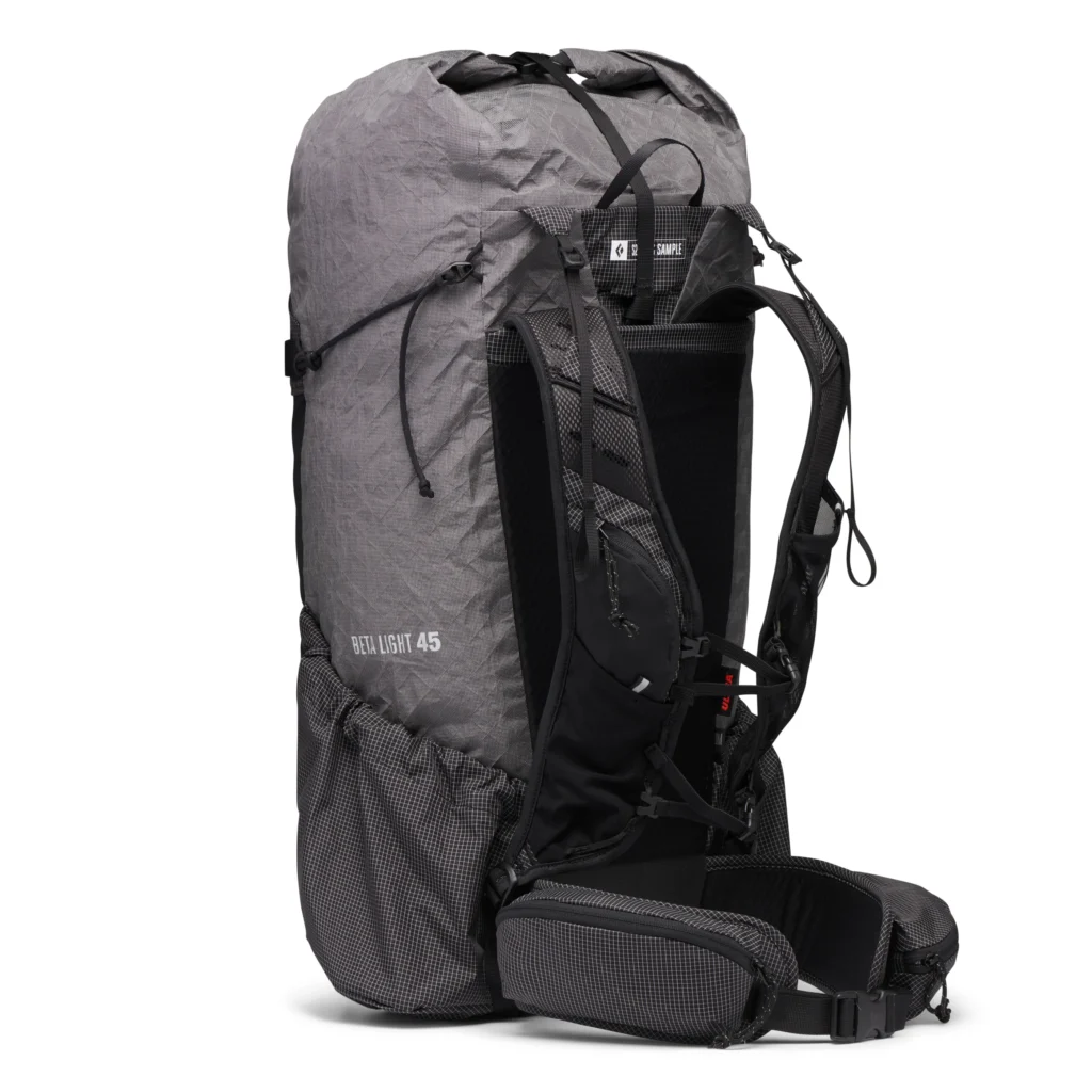 The Black Diamond BetaLite 45 back view