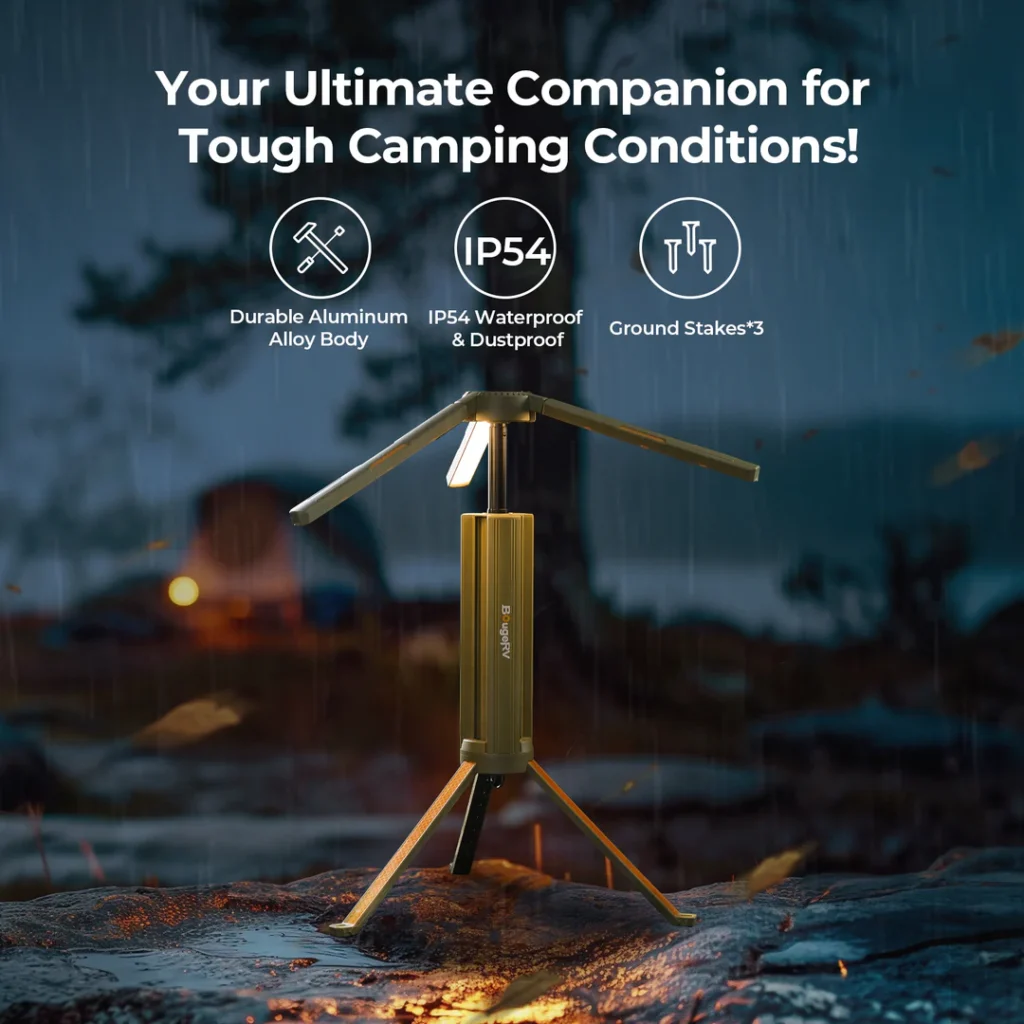 BougeRV New Outdoor Portable Telescopic Camping Lantern